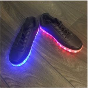 Electric Styles | Black Light Up Rave Sneakers